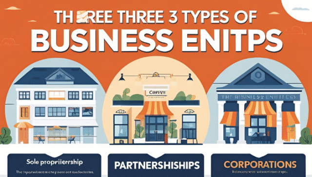 What are the 3 Types of Business Entities