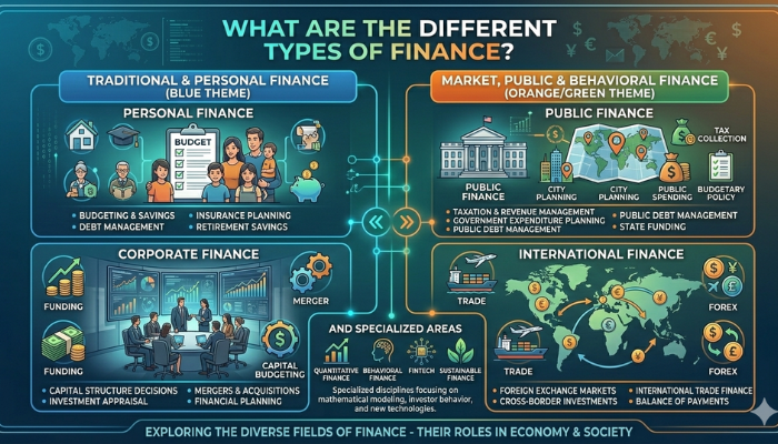 What are the Different Types of Finance