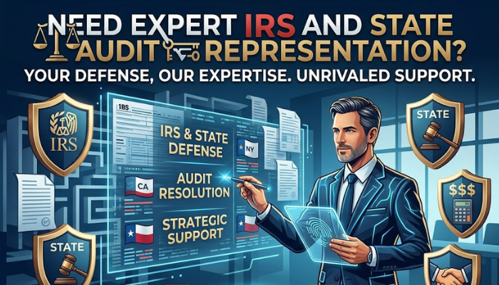 Need Expert IRS and State Audit Representation