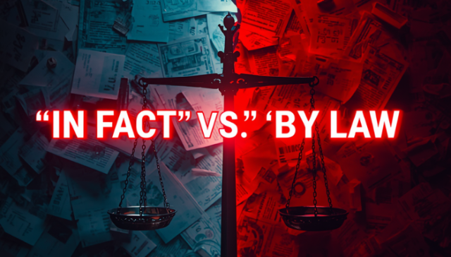 Taxpayer “In Fact” vs. “By Law