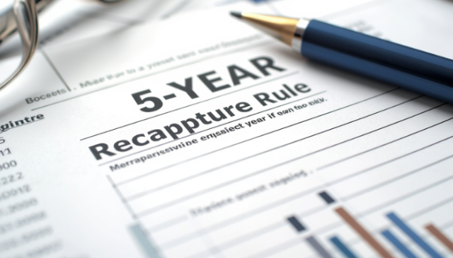 What is the 5 Year Recapture Rule